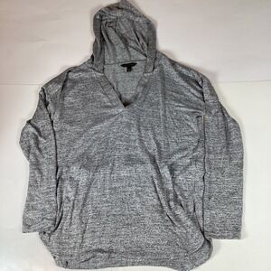 Banana Republic Womens Hoodie T Shirt Top Size M Medium Comfort Stretch Gray